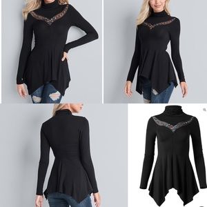 COPY - 🖤Embellished Mock Neck🖤